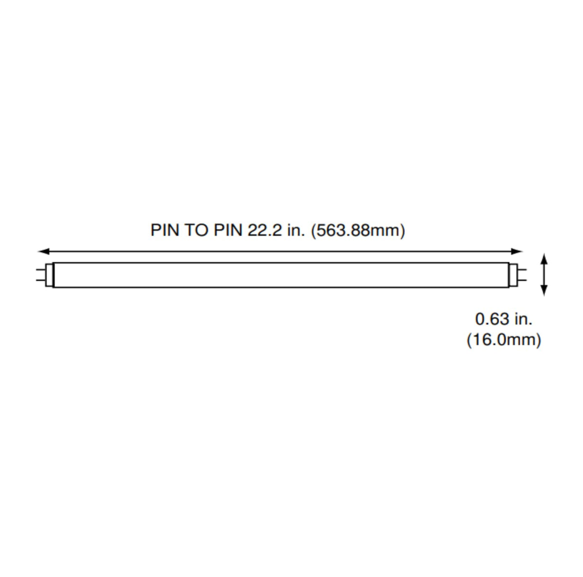 24 Inch 24W 4100K Cool White T5 Fluorescent Bulb Pack of 40 I4591