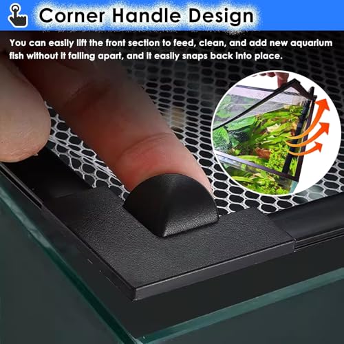 Aquarium Anti-Jump Net Cover (55.1" x 23.6") H457581