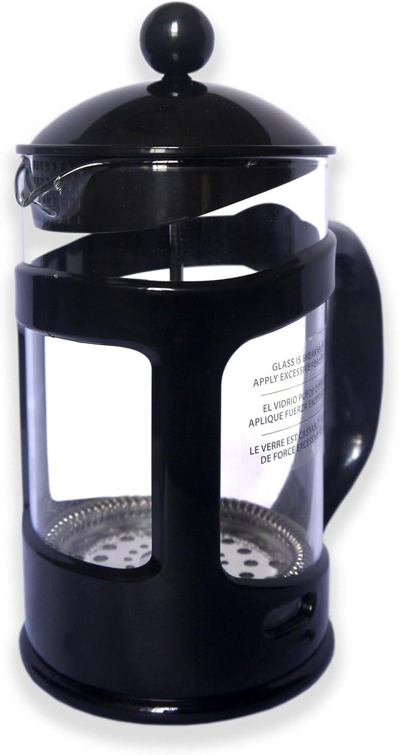 28 Ounce Glass French Press Coffee Maker with Stainless Steel Mesh Filter H33127
