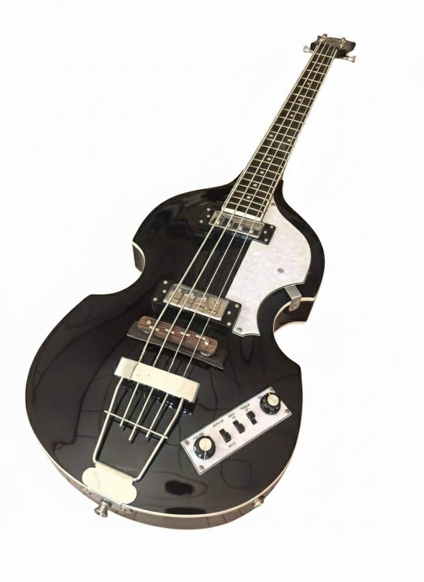 Electric Bass Guitar 4 String 41 Inch Short Scale Hollow Basswood Body K741