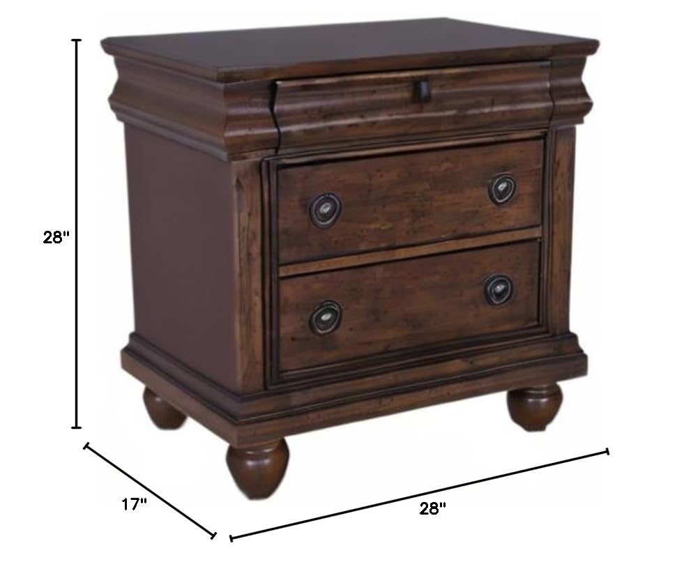 Rustic Cherry Night Stand O323