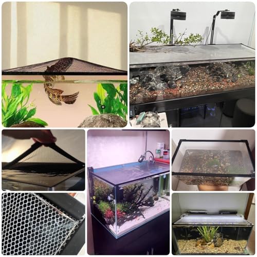 Aquarium Anti-Jump Net Cover (55.1" x 23.6") H457581