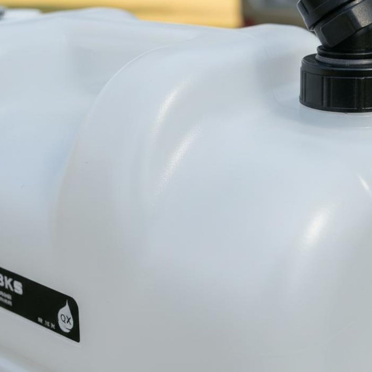 Portable Water Container with Faucet, Wheels, Black E88437