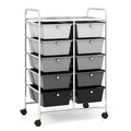 10 Drawer Rolling Storage Cart with Lockable Wheels W782