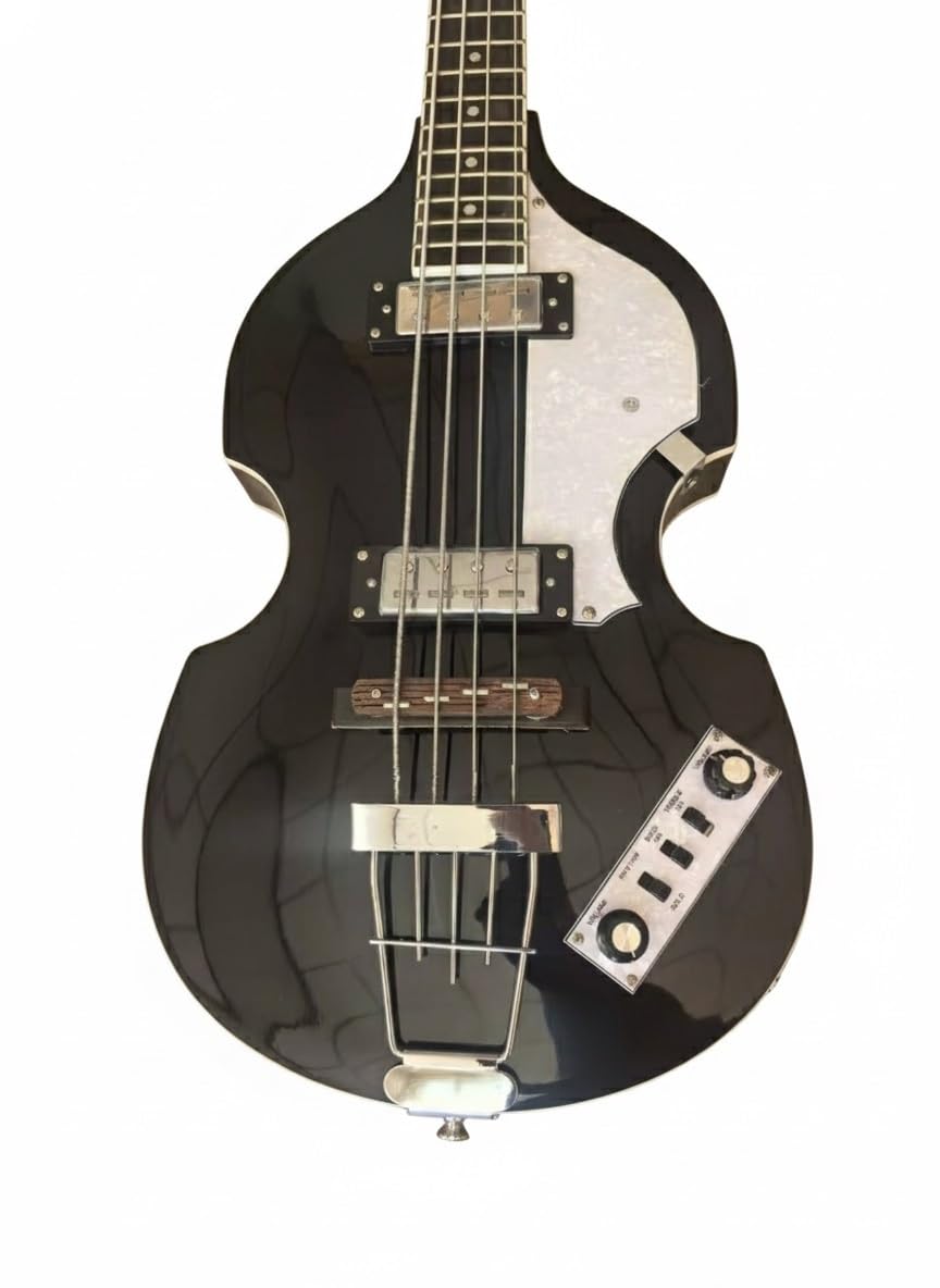 Electric Bass Guitar 4 String 41 Inch Short Scale Hollow Basswood Body K741