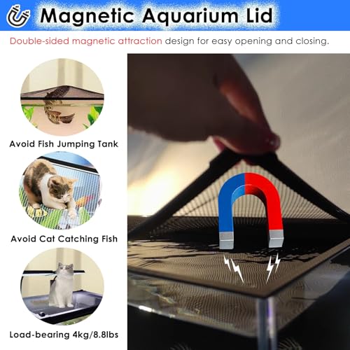 Aquarium Anti-Jump Net Cover (55.1" x 23.6") H457581