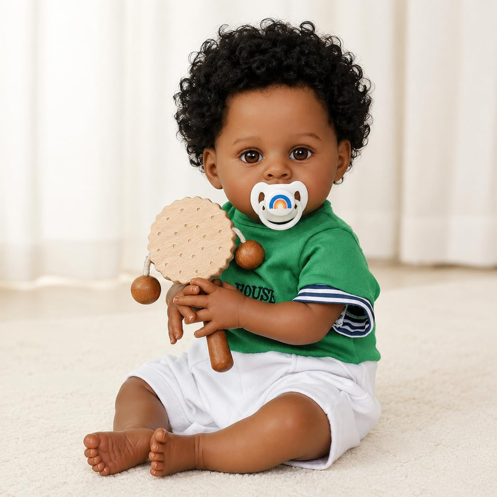 Black 20 Inch Reborn Baby Doll R1972