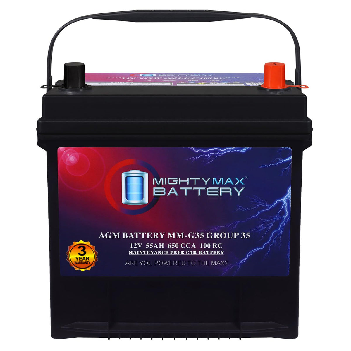 12V 55Ah AGM Replacement Battery K640