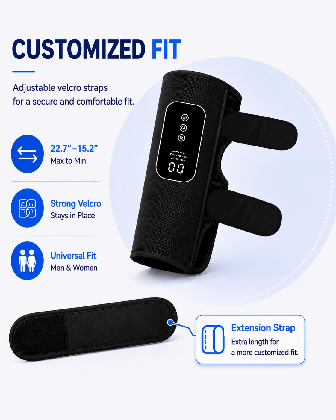 Cordless Leg Massager with Heat Q690