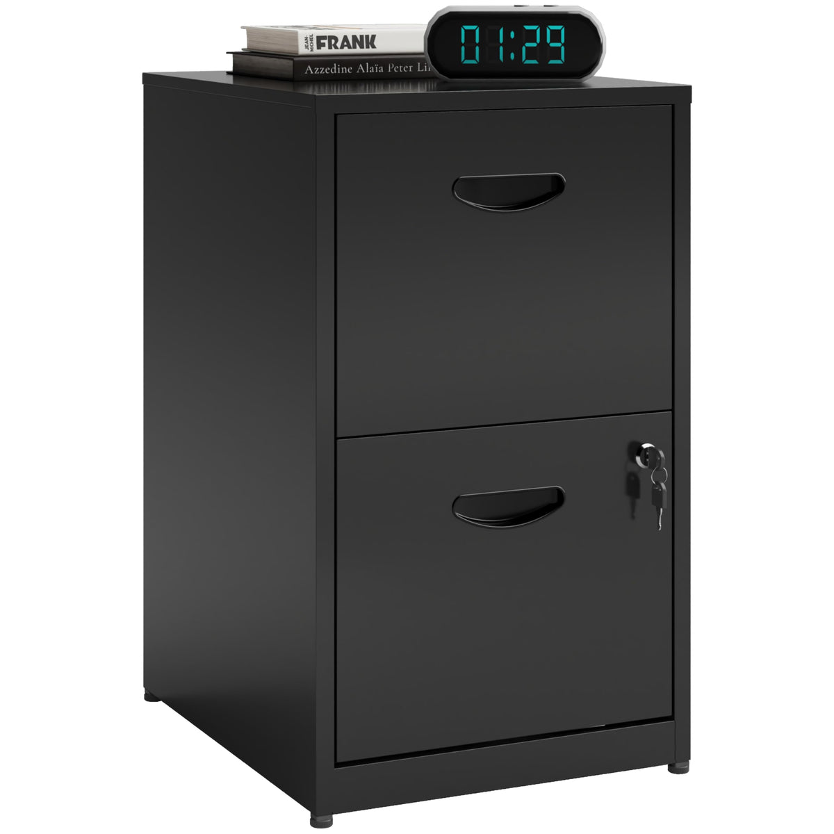 2 Drawer Metal File Cabinet with Lock Z9443