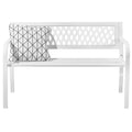 White 2-Person Outdoor Bench K970
