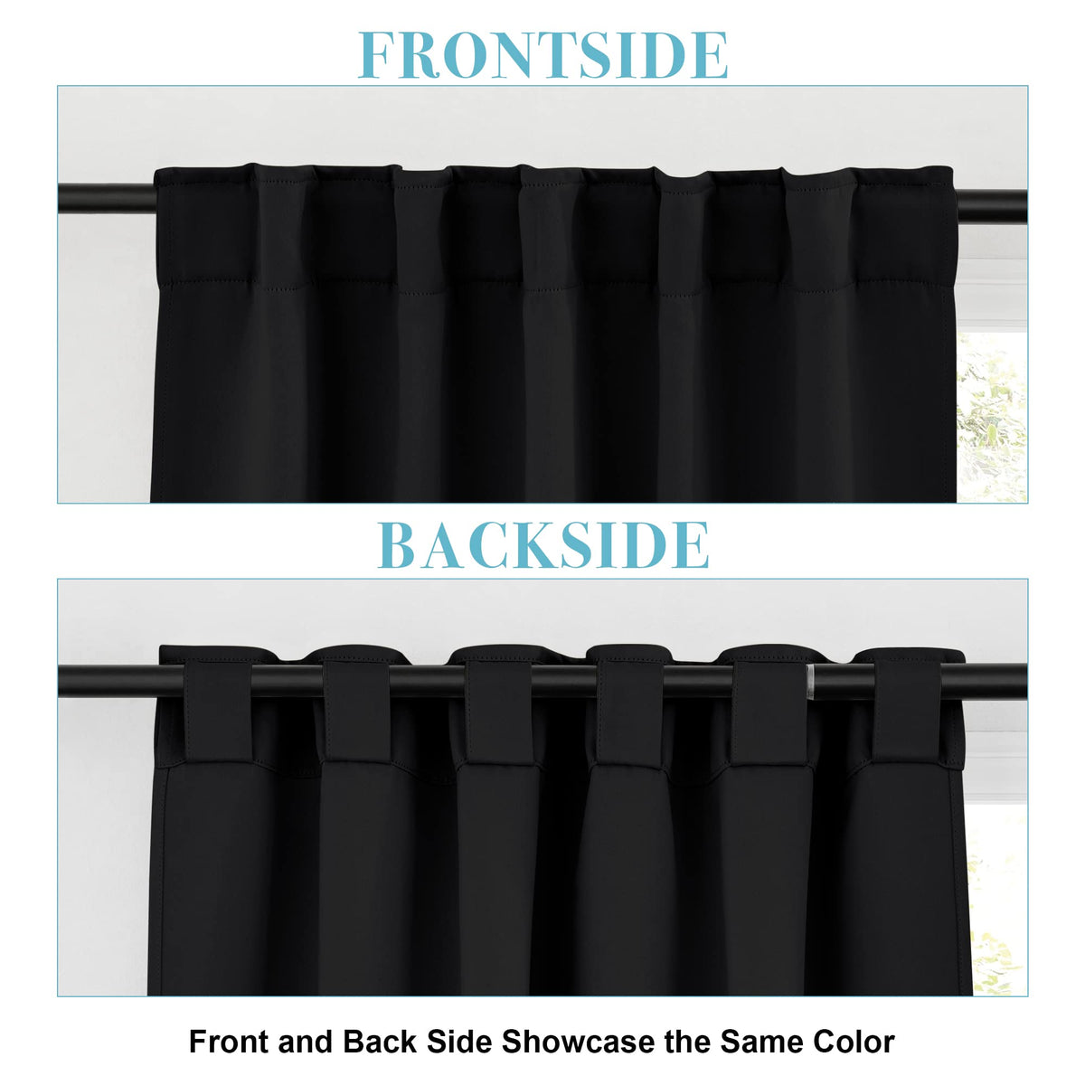 Blackout Curtains 80 inches Long D675