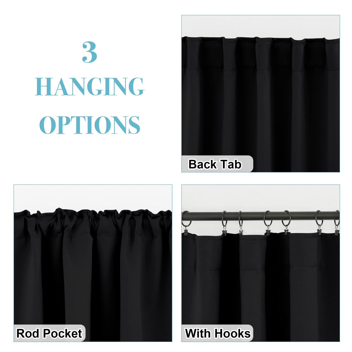 Blackout Curtains 80 inches Long D675