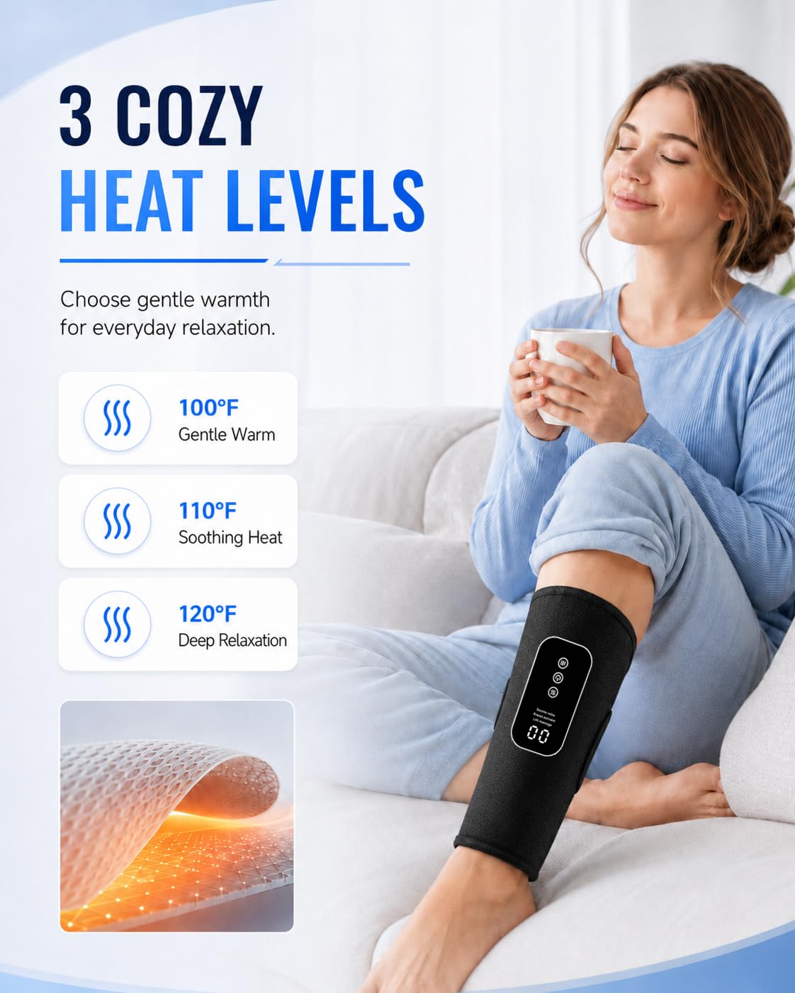 Cordless Leg Massager with Heat Q690
