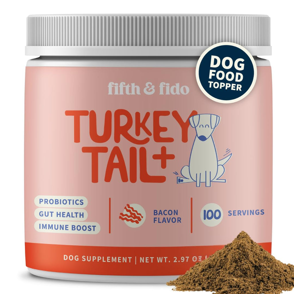 Turkey Tail Mushroom for Dogs Bacon Powder Probiotic E50570