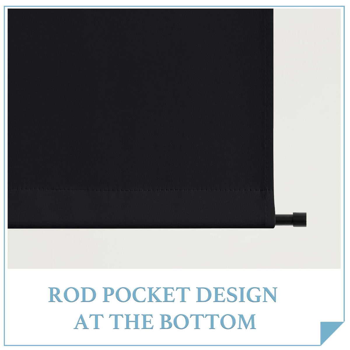 Blackout French Door Curtains Y944