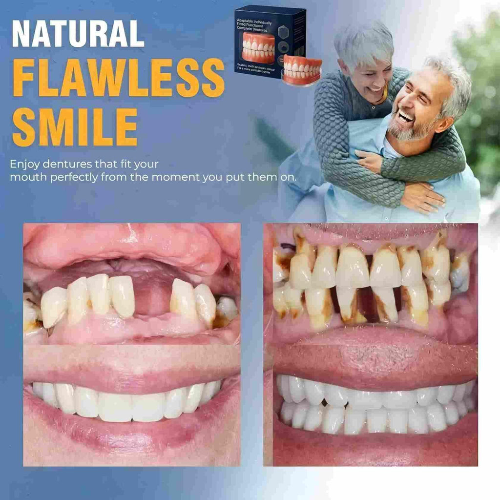 Adjustable Silicone Full-Mouth Denture Set X33774