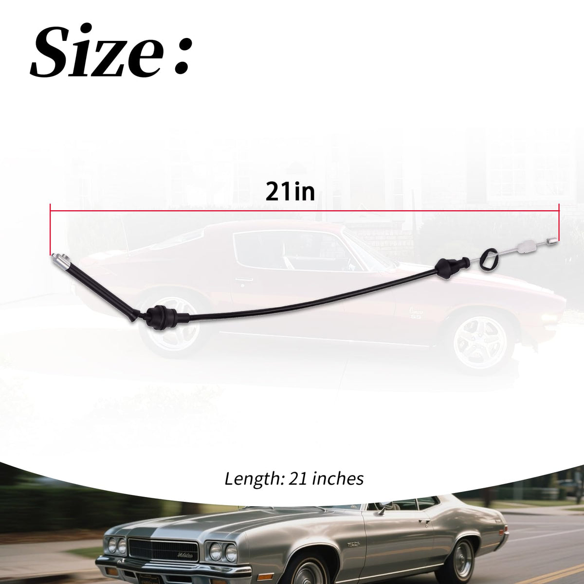 21in Carburetor to Accelerator Lever Throttle Cable E6308