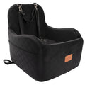 Dog Booster Car Seat for Small/Medium Dogs Up to 35lbs, Black, Medium S653