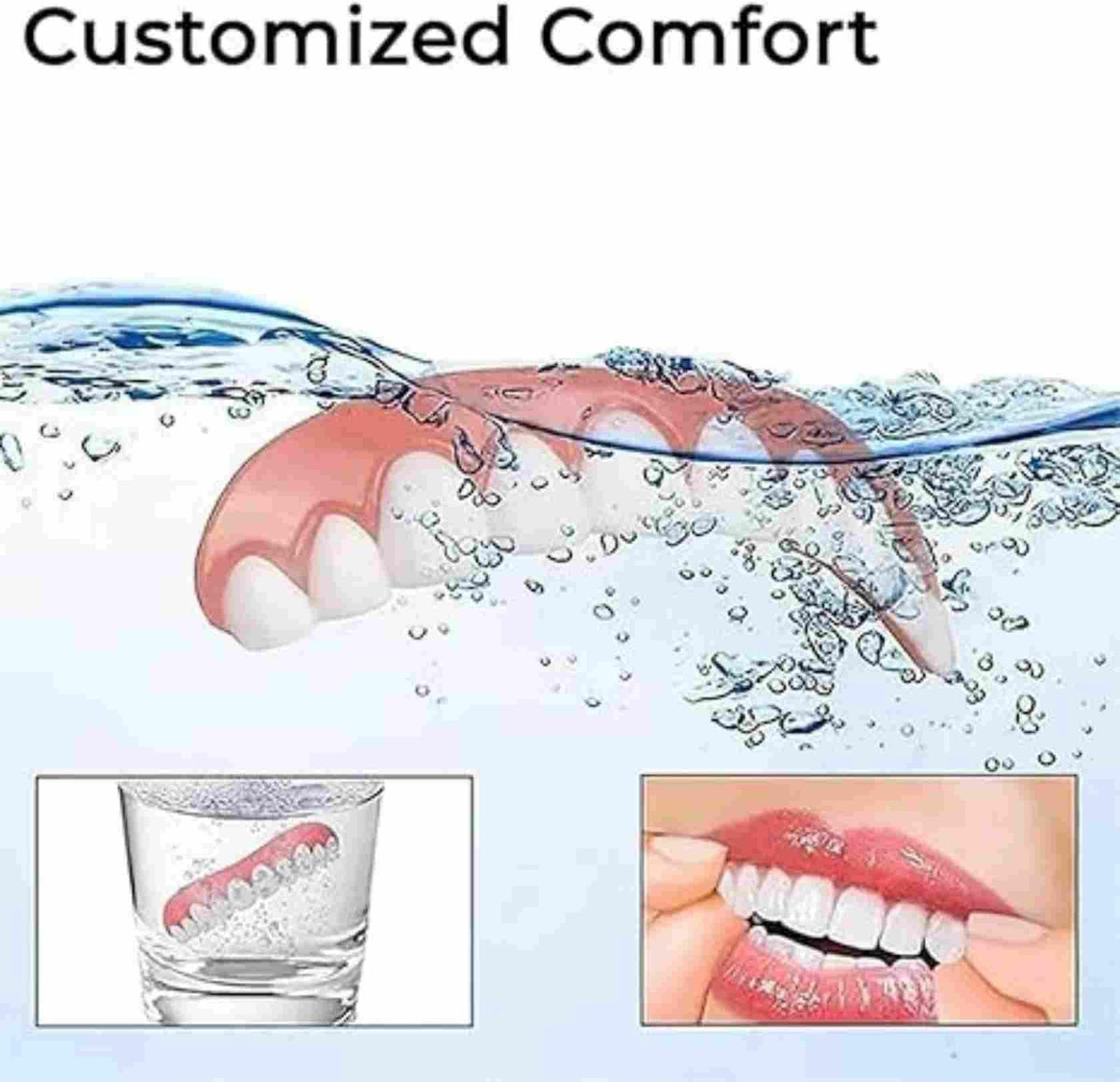 Adjustable Silicone Full-Mouth Denture Set X33774