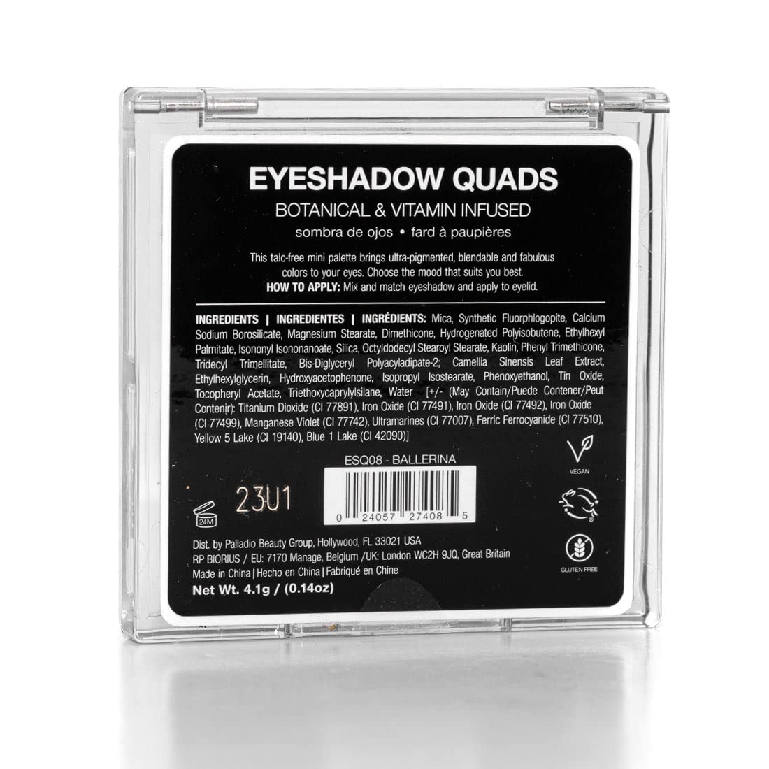 Pigmented Matte Metallic Shimmer Eyeshadow Palette A43219