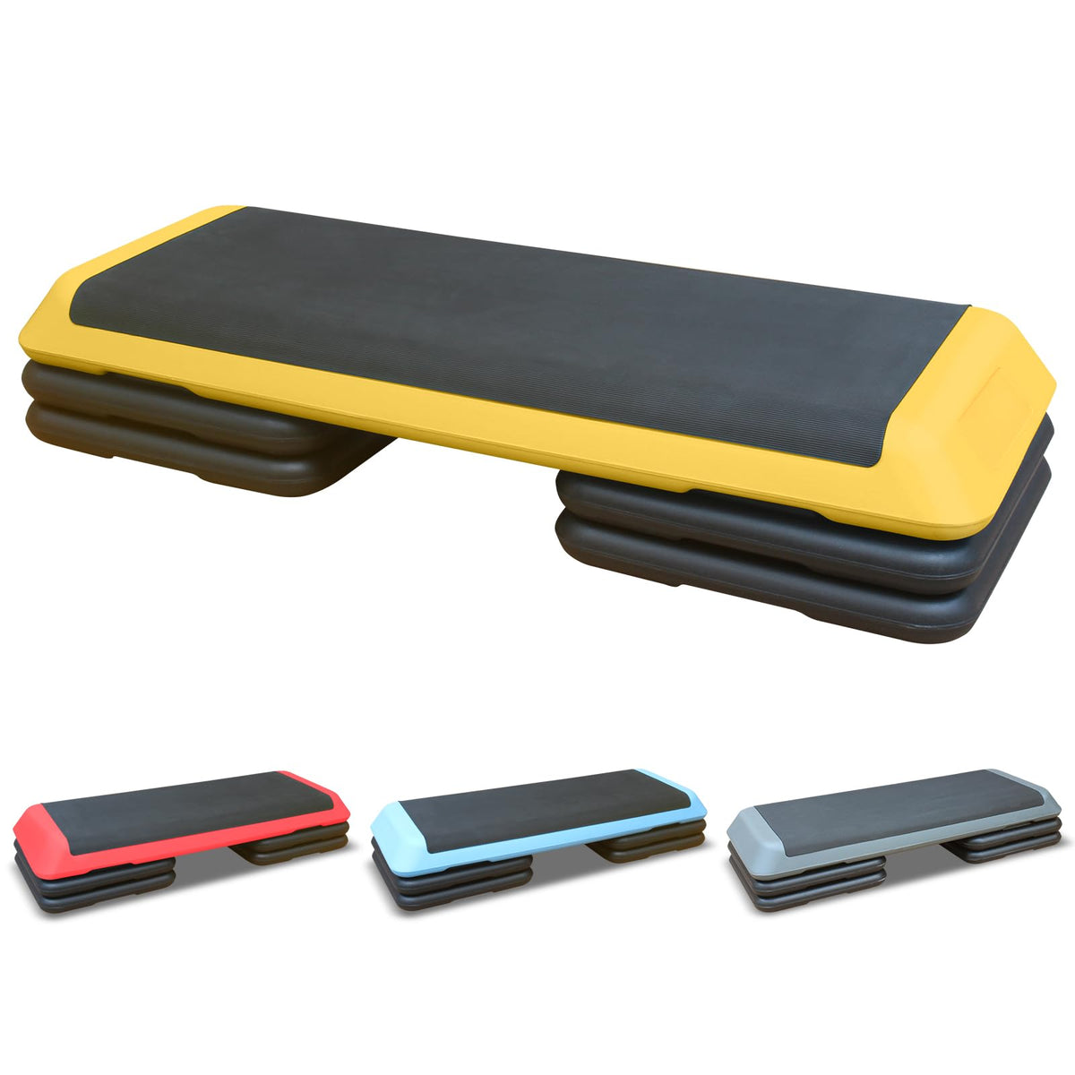 43'' Adjustable Exercise Stepper with 4 Detachable Risers X174881