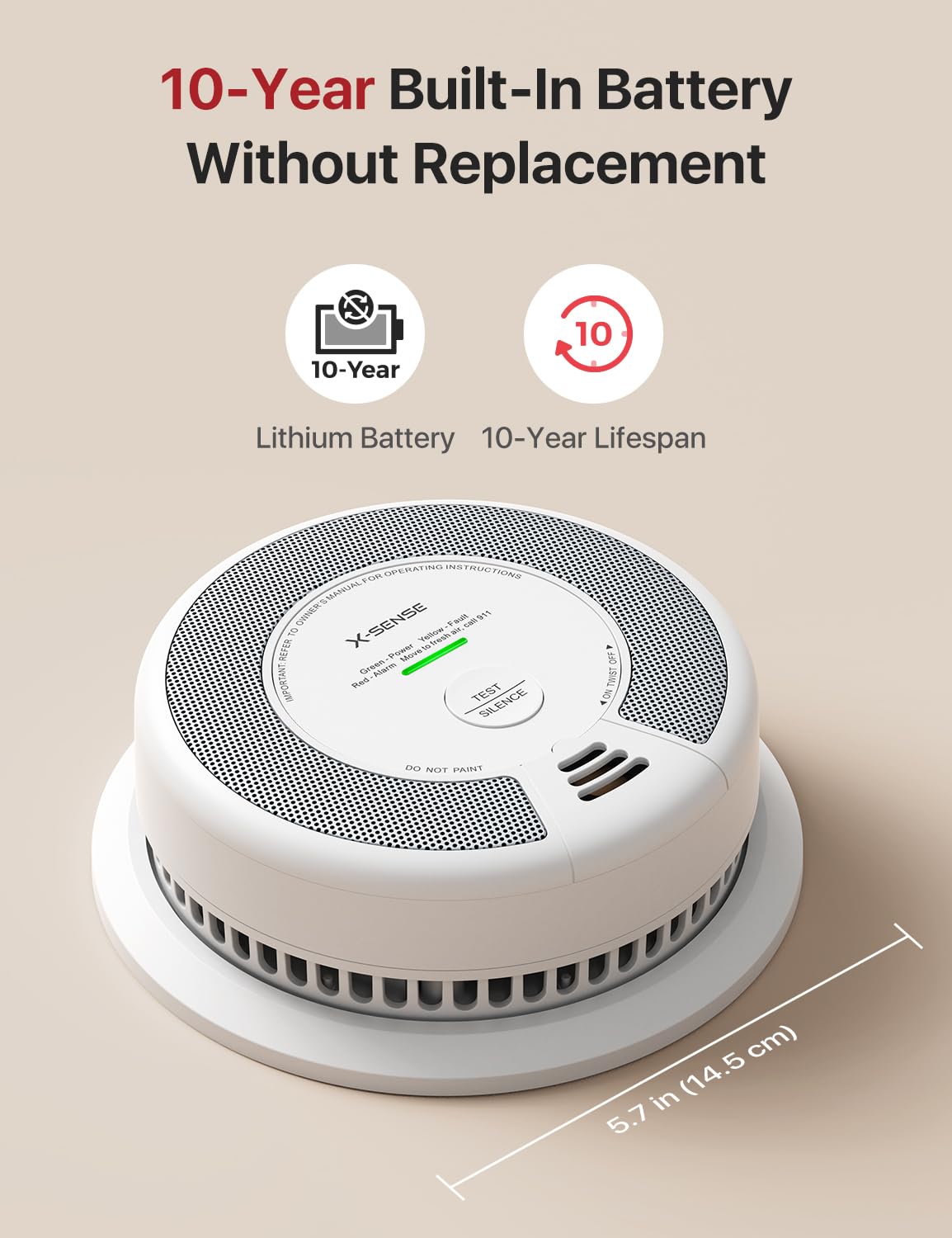 Interconnected Smoke and CO Detector W837