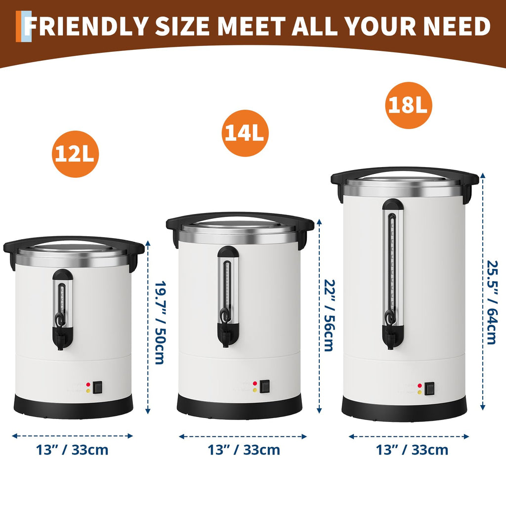 Large Capacity Stainless Steel Electric Coffee Urn J98146
