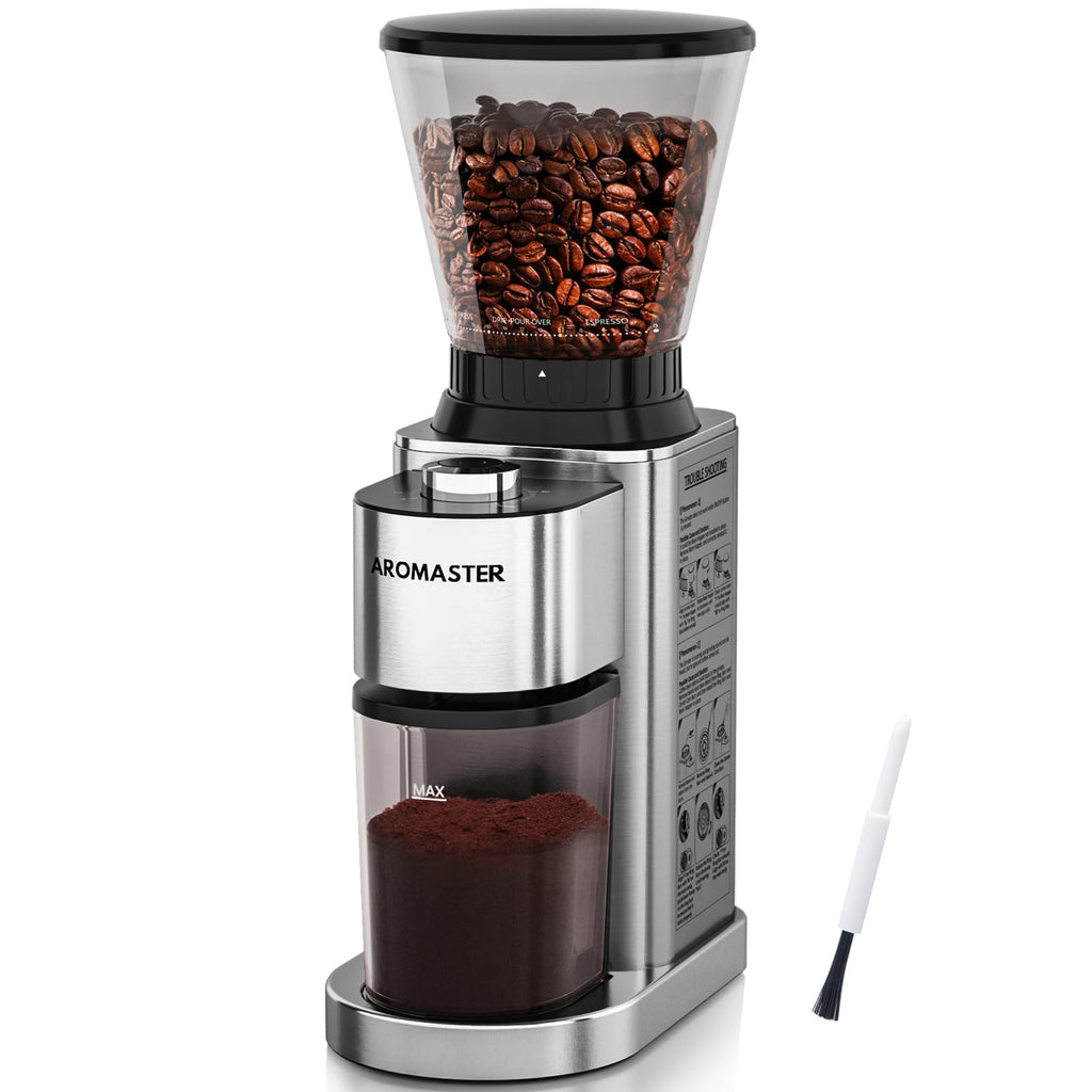 Conical Coffee Bean Grinder, 48 Settings, Anti-Static G761