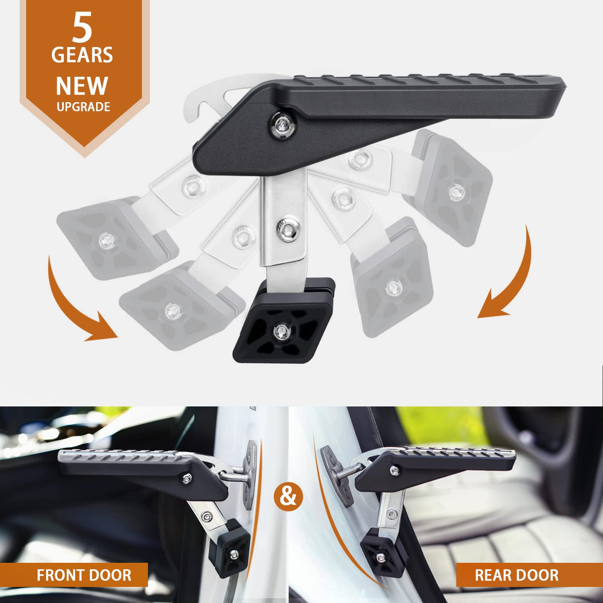 Adjustable Foldable Car Door Latch Step Max Load 400LBS U71222