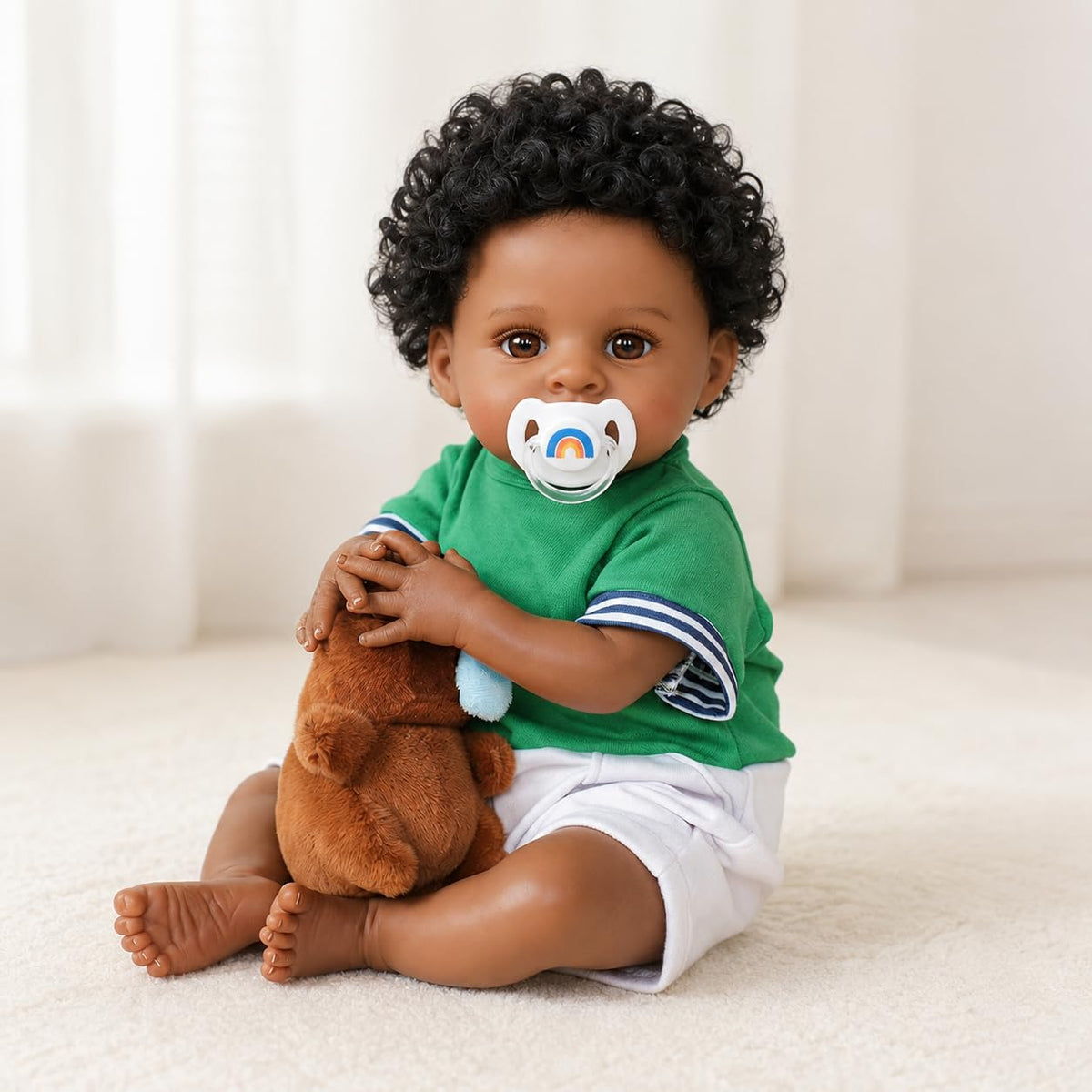 Black 20 Inch Reborn Baby Doll R1972