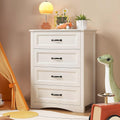 White 4 Drawer Wood Dresser Y63926