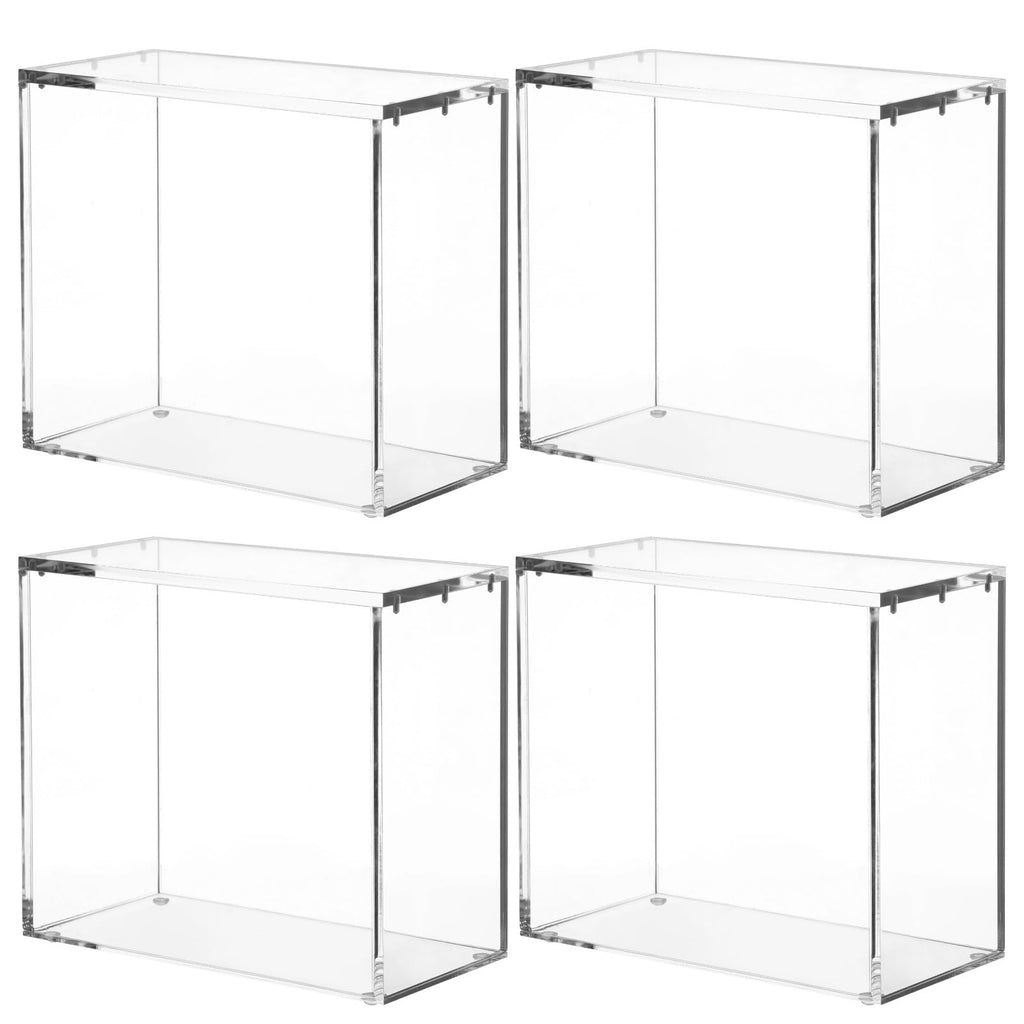 4 Pcs Acrylic Display Cases with Lid T381889
