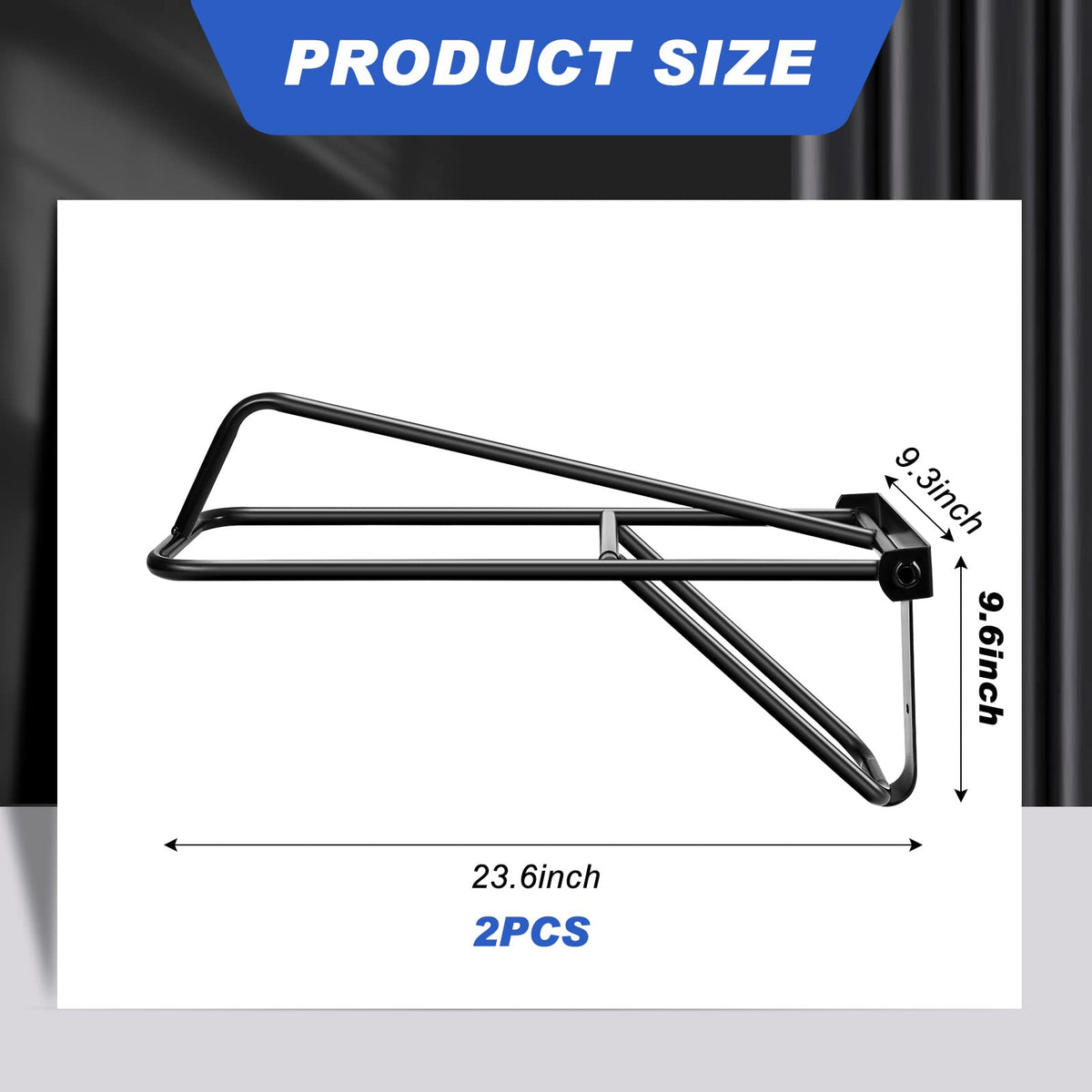 2 Pieces Portable Folding Saddle Rack N639