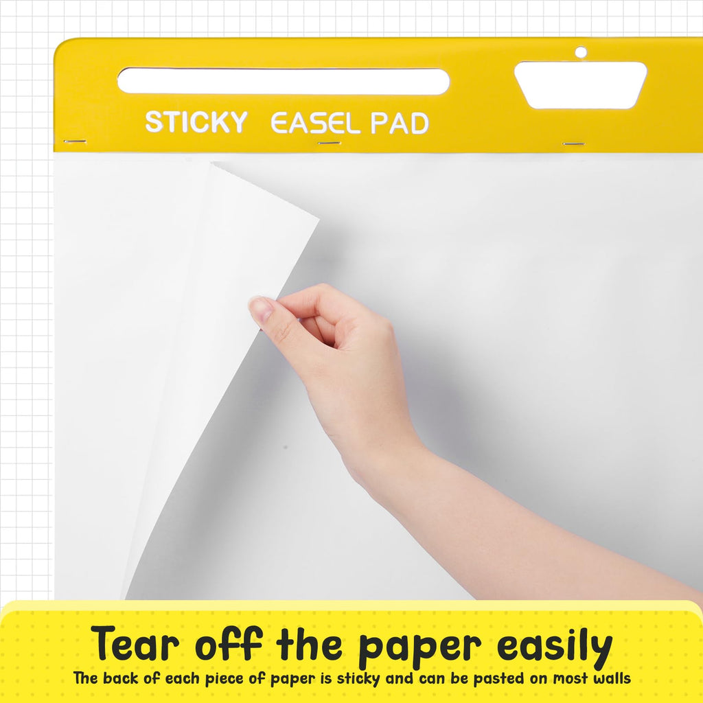 Thickened Sticky Easel Pad, 25 x 30 In, 20 Sheets/pad V189590