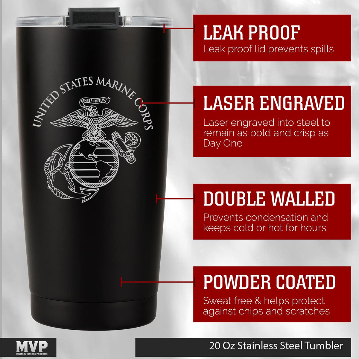20oz Insulated Stainless Steel Tumbler F52182