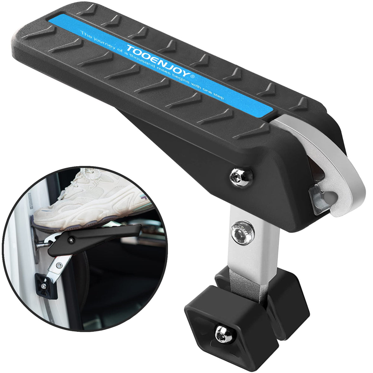 Adjustable Foldable Car Door Latch Step Max Load 400LBS U71222
