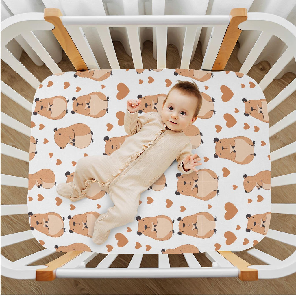 Soft Breathable Microfiber Crib Sheet Q777