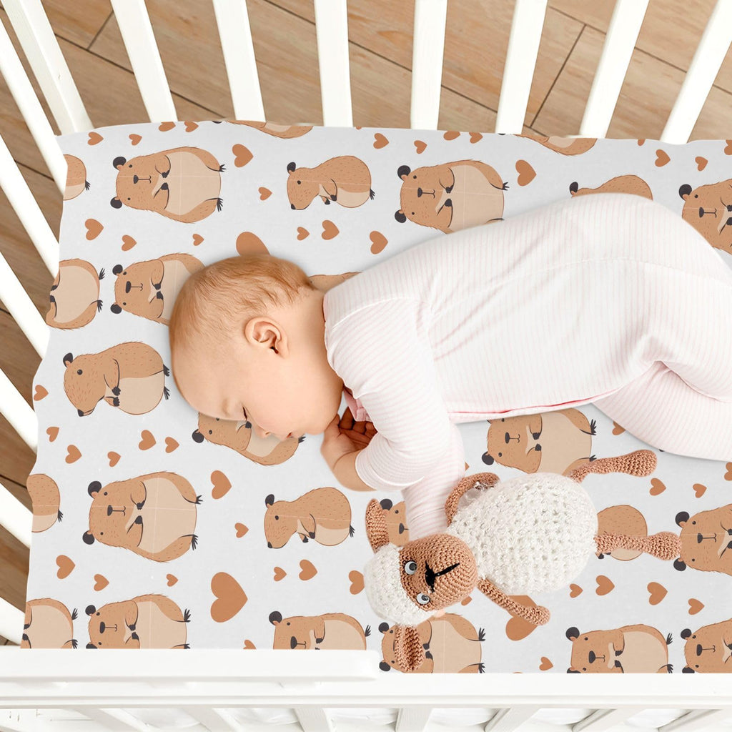 Soft Breathable Microfiber Crib Sheet Q777
