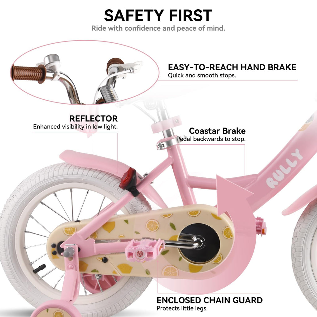12 14 16 Inch Girls Bike with Training Wheels U33847