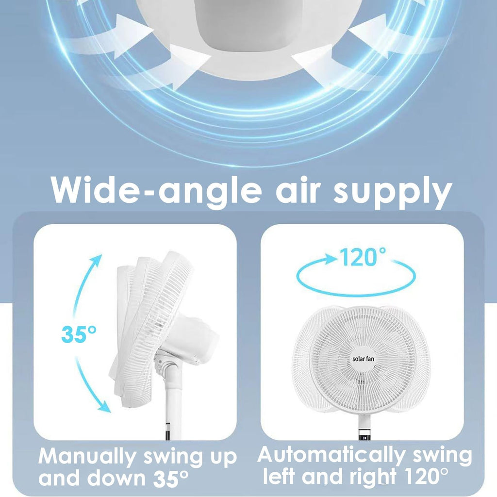 16 in Portable Rechargeable Oscillating Standing Fan J871792