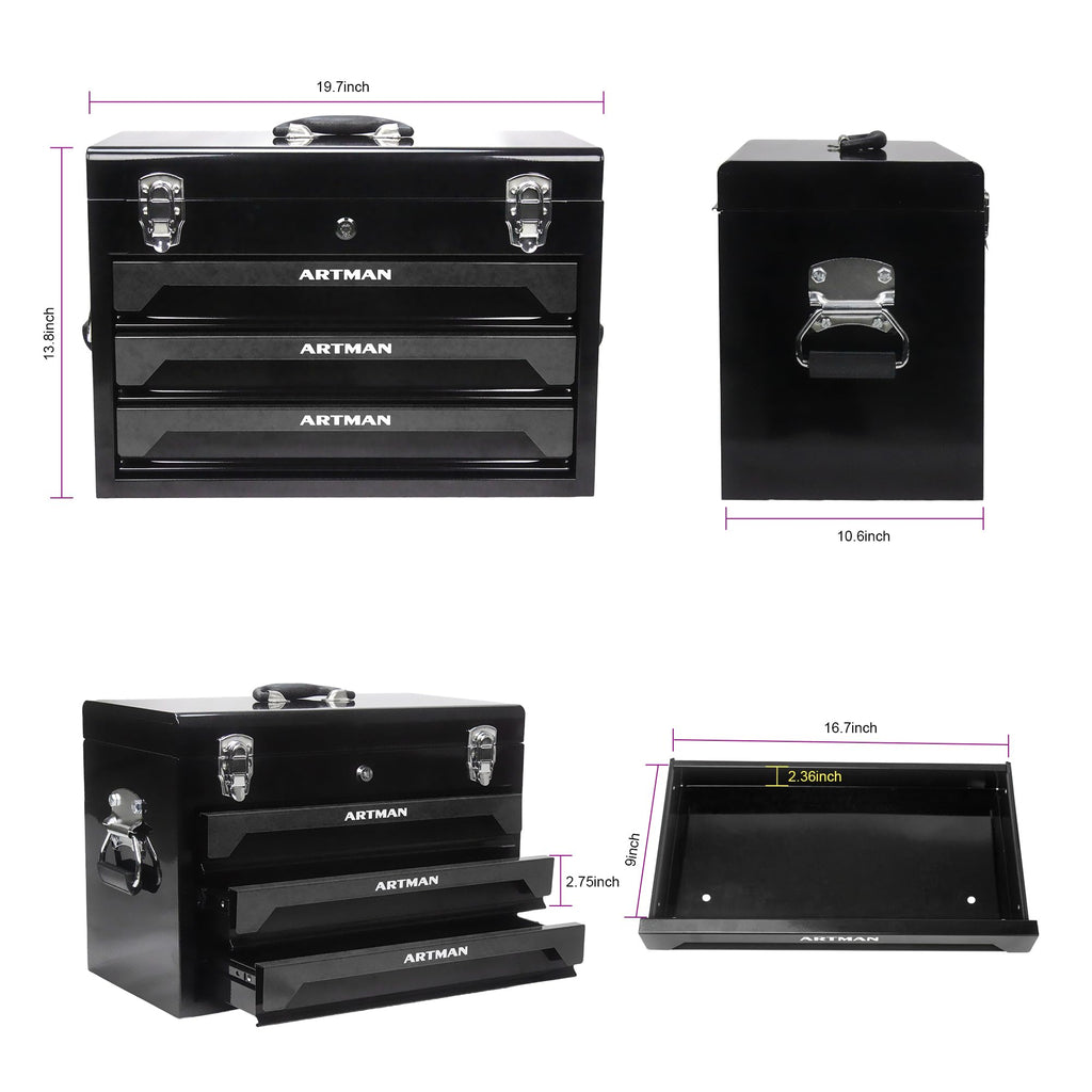 439PCS Mechanic Tool Set with 3 Drawers C5548
