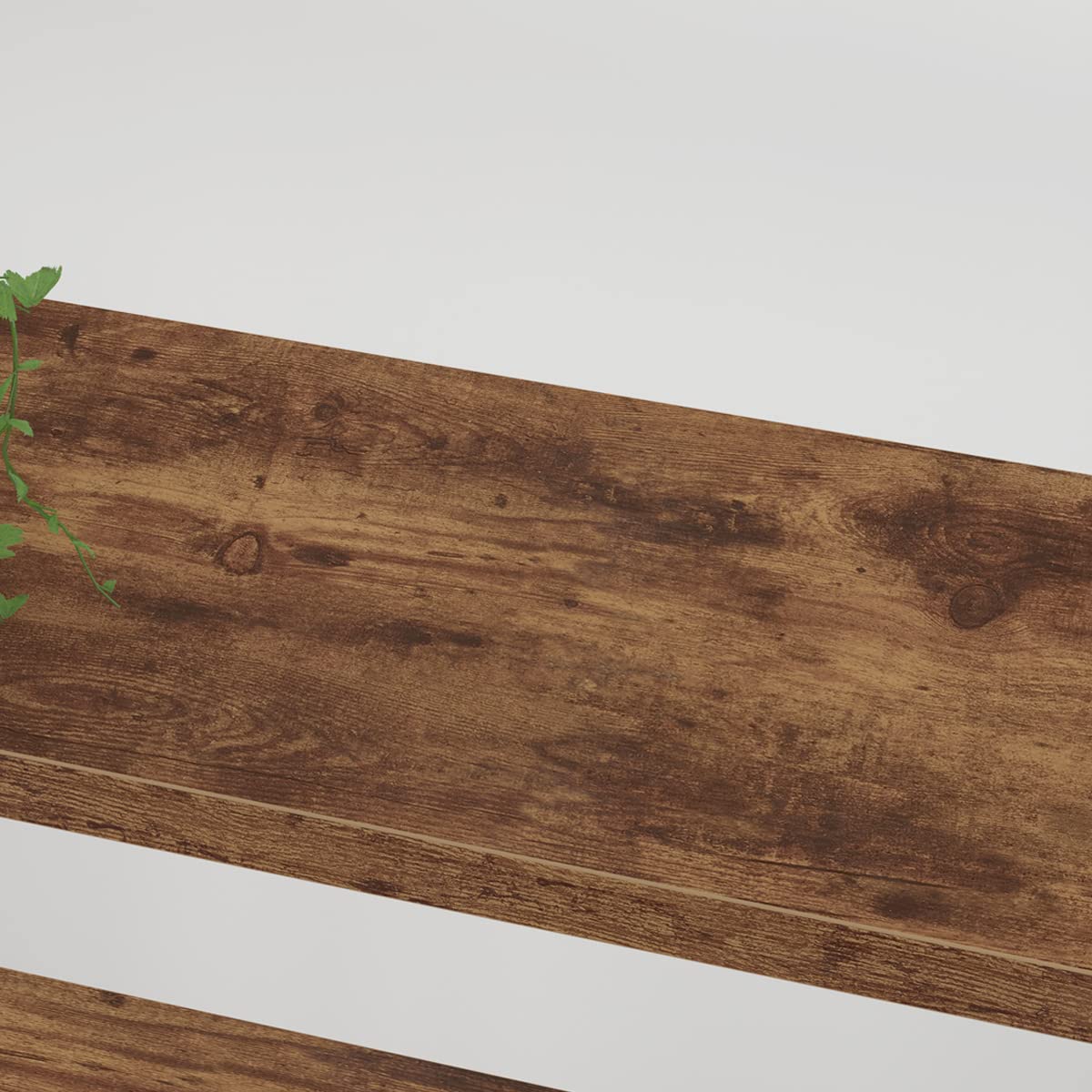 Rustic Brown 5 Shelf Wood Bookshelf W8527