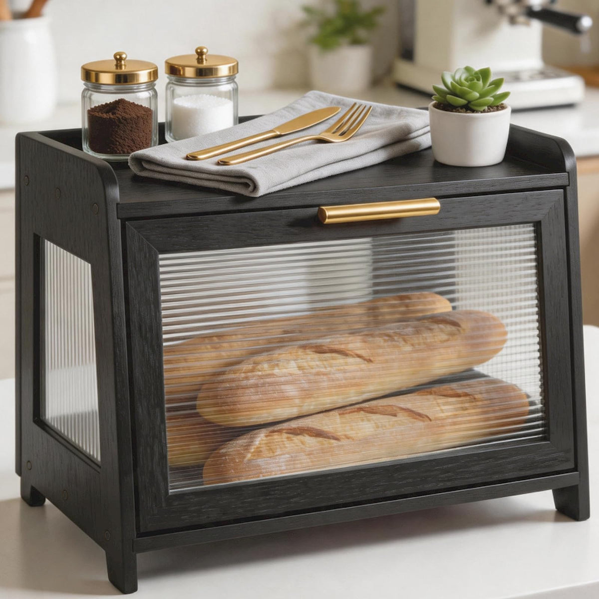 Wooden Bread Box V873