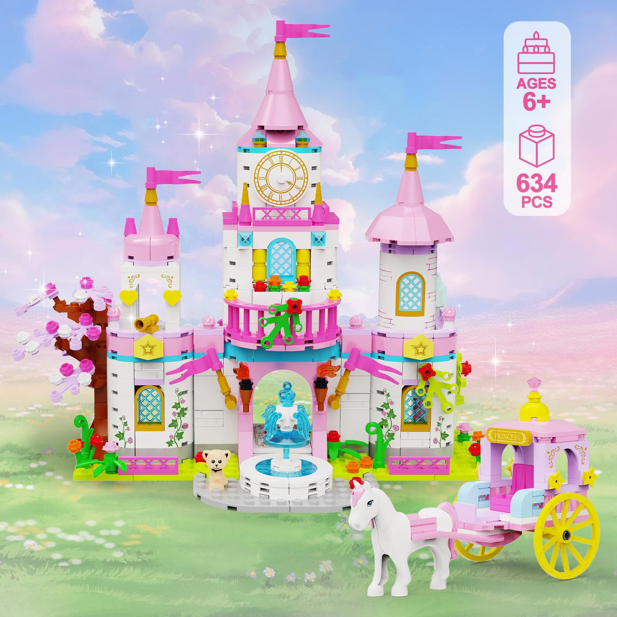 Princess Castle Building Blocks Set 634PCS N61389