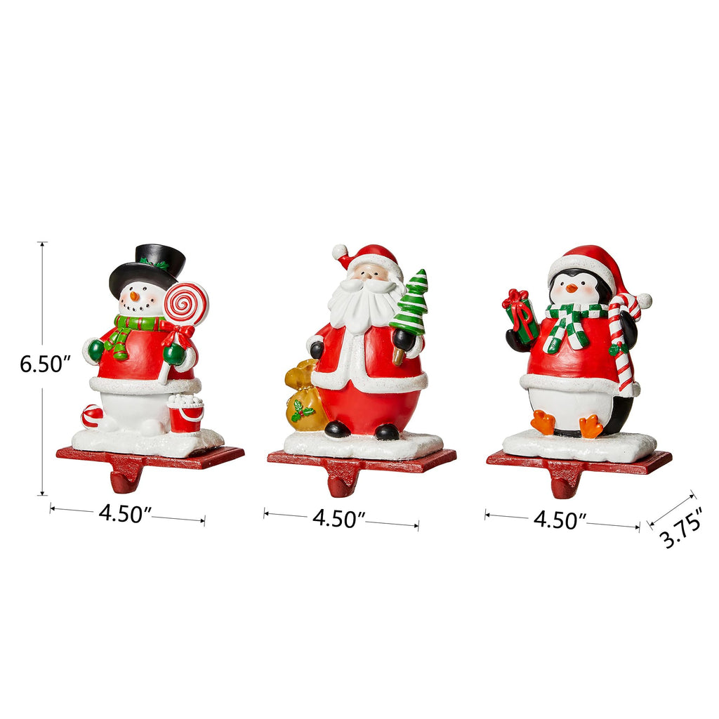 Set of 3 Christmas Stocking Holders Z37848