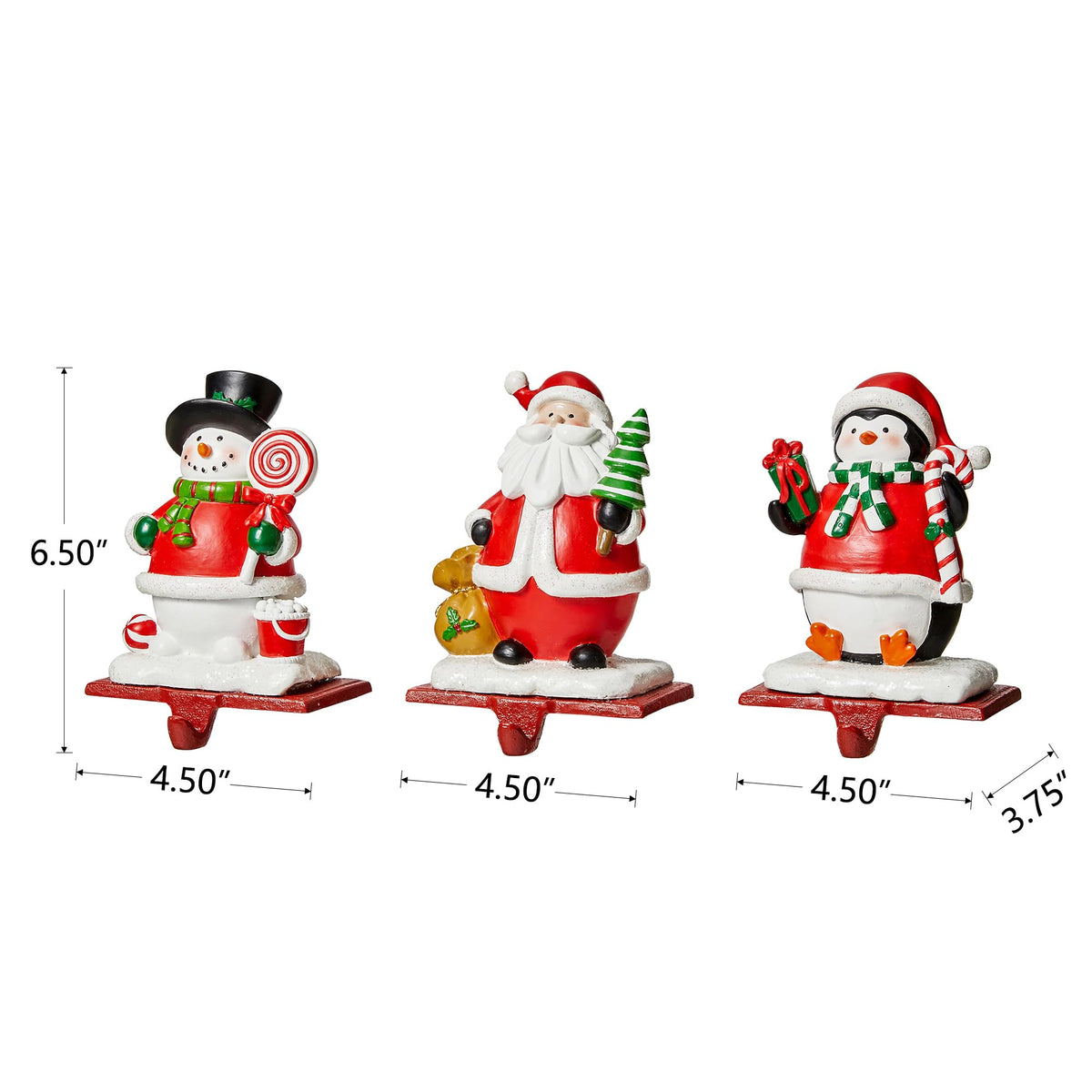 Set of 3 Christmas Stocking Holders Z37848