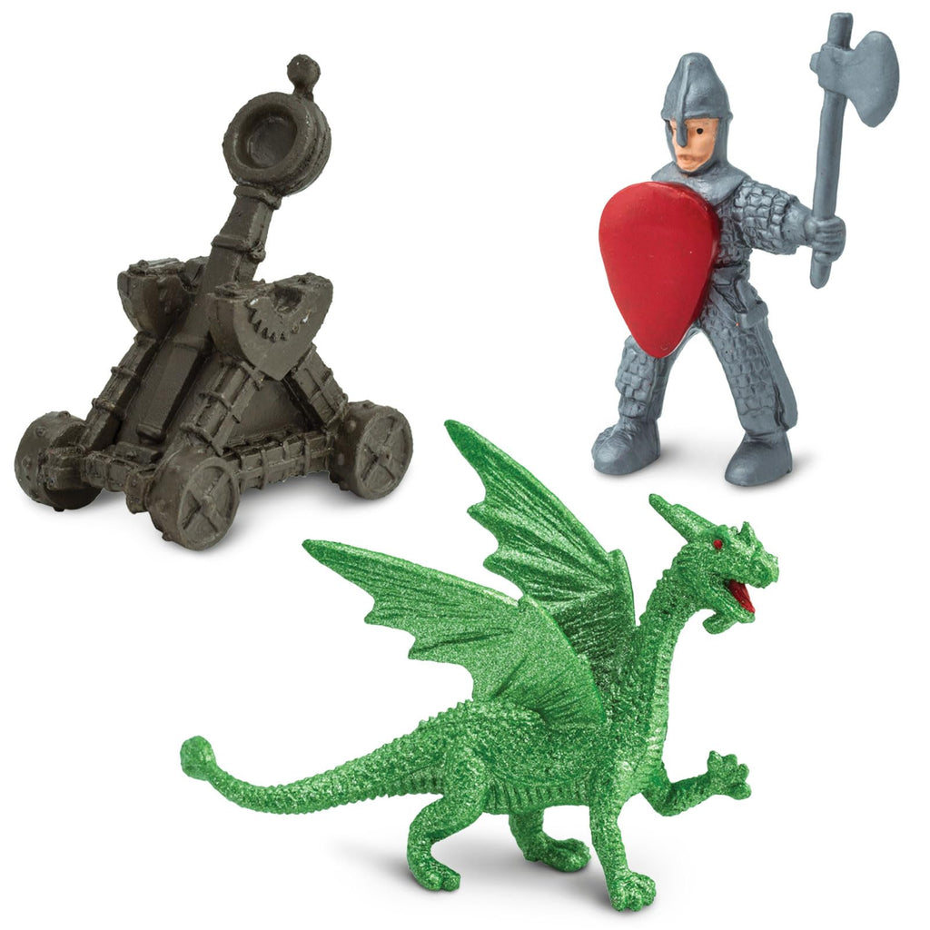 9 Medieval Knight & Dragon Toy Set U9741