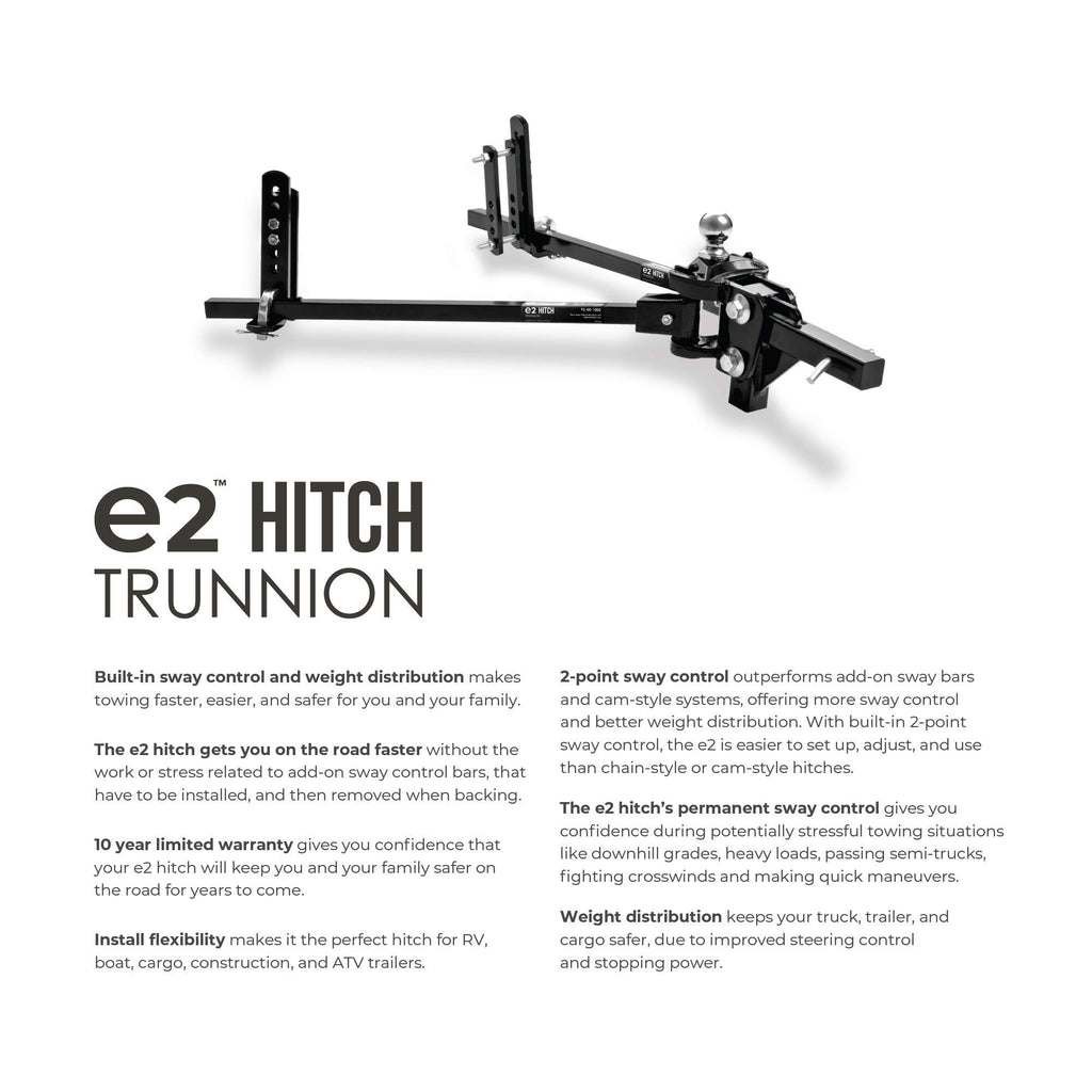 2-Point Sway Control Trunnion Hitch, 8,000 Lbs Trailer Weight Rating A606669
