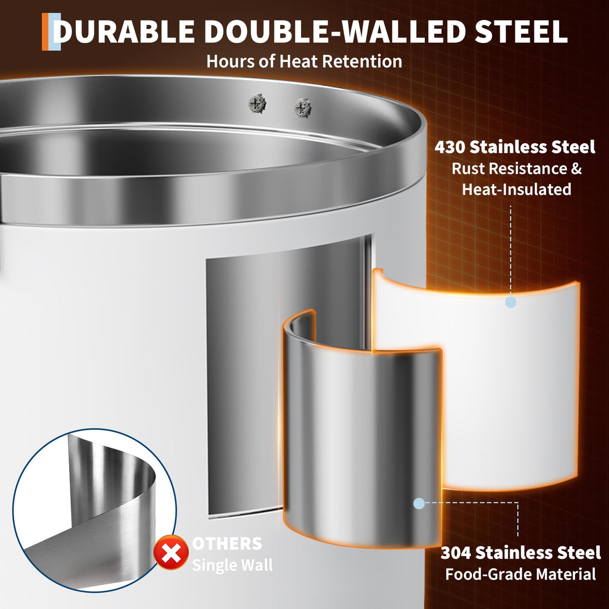 Large Capacity Stainless Steel Electric Coffee Urn J98146